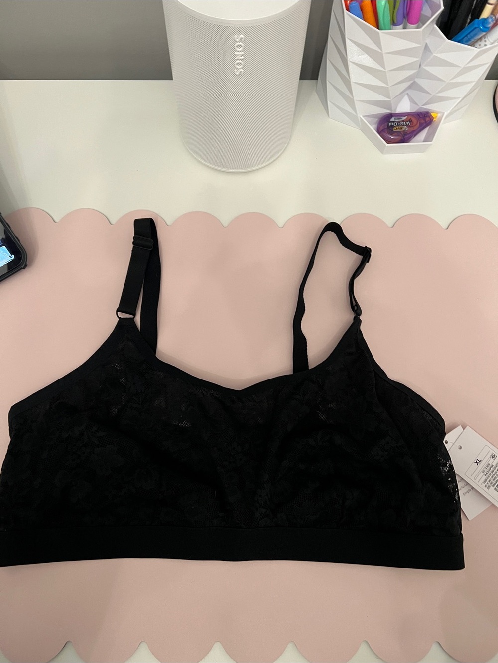 NWT auden black bralette size xl